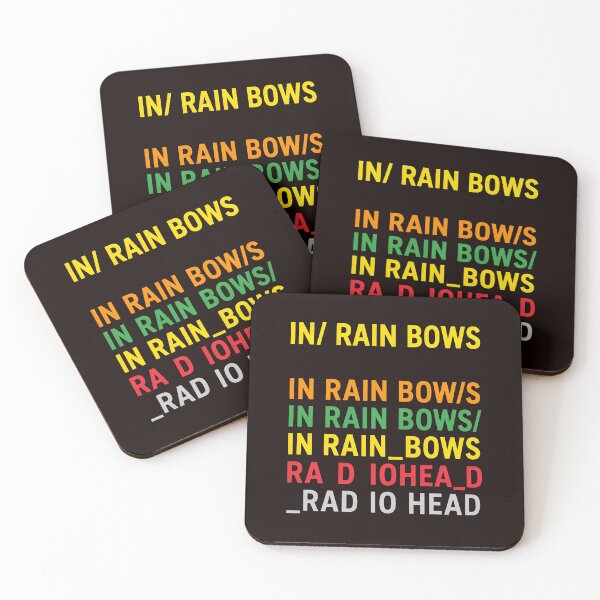 Item preview, Abstract Typography Wordplay "In Rain Bows" "Rad Iohead" designed and sold by FlipStrawSpot.