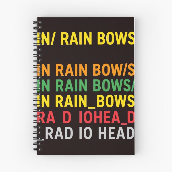 Item preview, Abstract Typography Wordplay "In Rain Bows" "Rad Iohead" designed and sold by FlipStrawSpot.