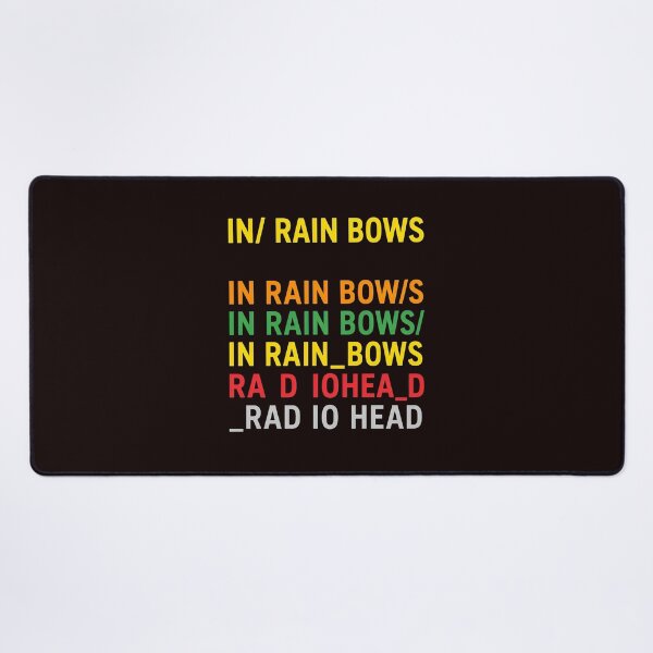 Item preview, Abstract Typography Wordplay "In Rain Bows" "Rad Iohead" designed and sold by FlipStrawSpot.