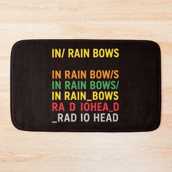 Item preview, Abstract Typography Wordplay "In Rain Bows" "Rad Iohead" designed and sold by FlipStrawSpot.