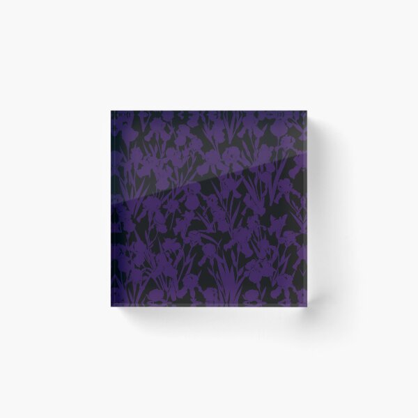 Item preview, Dark Purple Iris Flower Floral Pattern designed and sold by Owcomm.