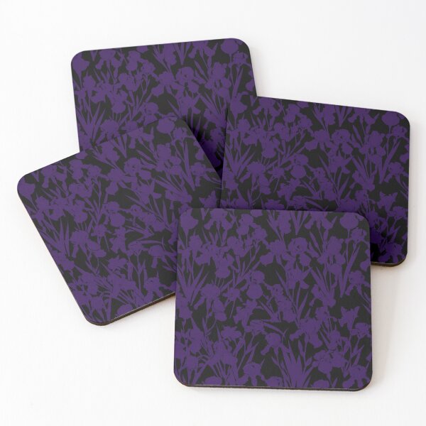 Item preview, Dark Purple Iris Flower Floral Pattern designed and sold by Owcomm.