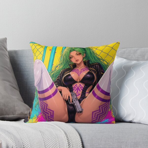Item preview, Nyx Vex: Neon Street – Wide Angle Cyberpunk Girl designed and sold by JackDraws88.