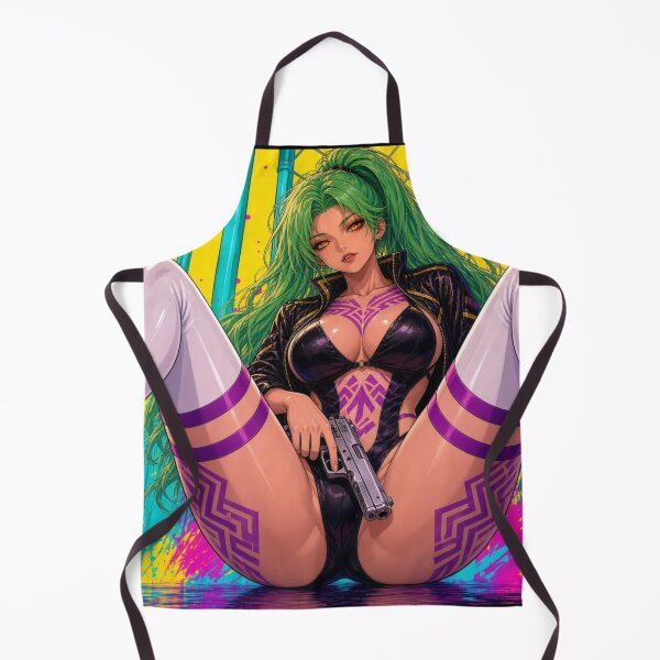 Item preview, Nyx Vex: Neon Street – Wide Angle Cyberpunk Girl designed and sold by JackDraws88.