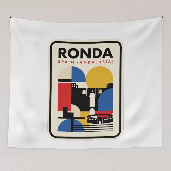 Item preview, Retro Ronda Bauhaus Geometric Skyline designed and sold by k3rstman1.
