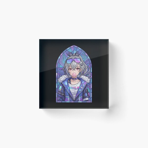 Item preview, Silver Wolf Honkai Star Rail Cyber Bubblegum Portrait designed and sold by mildaclairmo.
