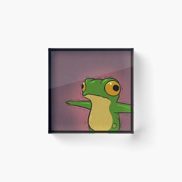 Item preview, Frog Dissociating Dissociation Panel 3 Funny Comic Meme Relatable Animal Asian Art Illustration designed and sold by DingHuArt.
