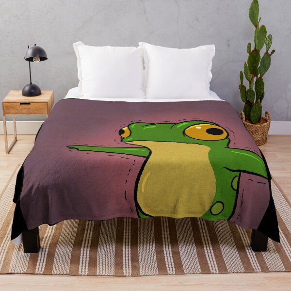 Item preview, Frog Dissociating Dissociation Panel 3 Funny Comic Meme Relatable Animal Asian Art Illustration designed and sold by DingHuArt.
