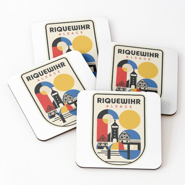 Item preview, Retro Riquewihr Bauhaus Geometric Skyline designed and sold by k3rstman1.