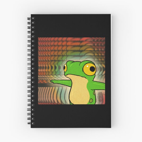 Item preview, Frog Dissociating Dissociation Panel 4 Funny Comic Meme Relatable Animal Asian Art Illustration designed and sold by DingHuArt.
