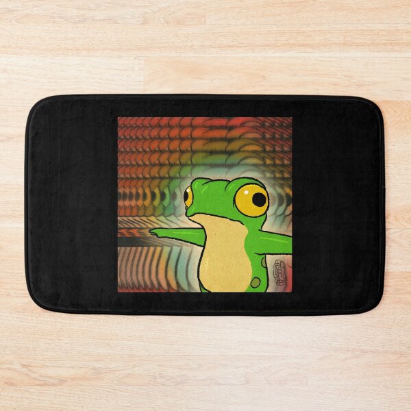 Item preview, Frog Dissociating Dissociation Panel 4 Funny Comic Meme Relatable Animal Asian Art Illustration designed and sold by DingHuArt.
