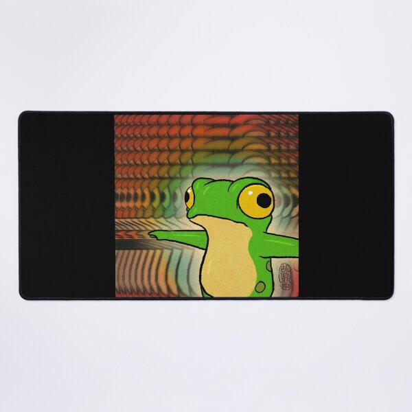 Item preview, Frog Dissociating Dissociation Panel 4 Funny Comic Meme Relatable Animal Asian Art Illustration designed and sold by DingHuArt.