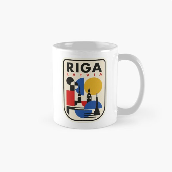 Item preview, Retro Riga Bauhaus Geometric Skyline designed and sold by k3rstman1.