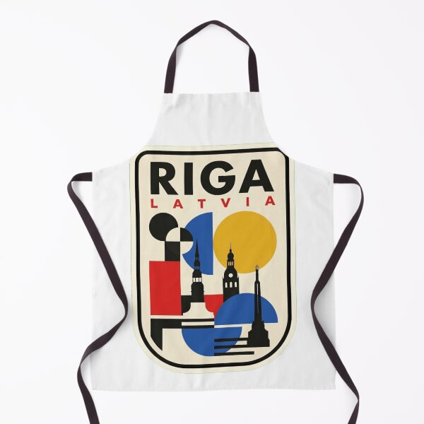 Item preview, Retro Riga Bauhaus Geometric Skyline designed and sold by k3rstman1.