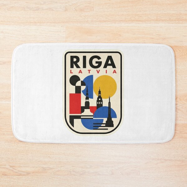 Item preview, Retro Riga Bauhaus Geometric Skyline designed and sold by k3rstman1.