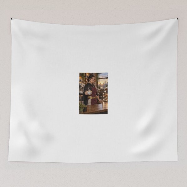 Item preview, Barista the Caped Crusader in Coffee Shop designed and sold by CathryneDelamort.