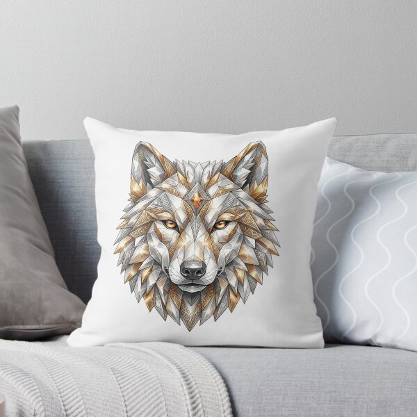 Item preview, Silver and Gold Gemstone Wolf designed and sold by Diego Bessa.