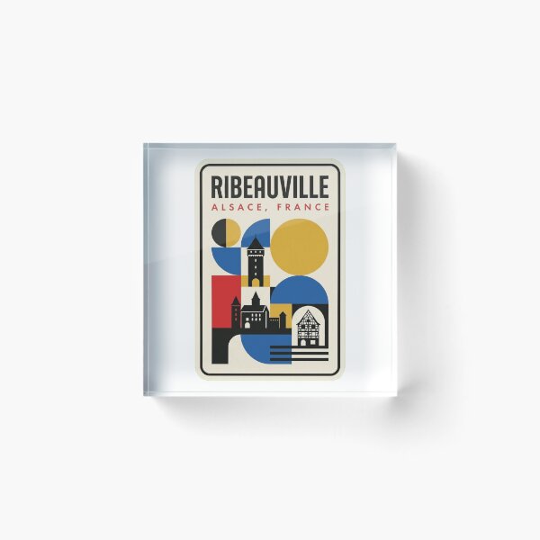 Item preview, Retro Ribeauville Bauhaus Geometric Skyline designed and sold by k3rstman1.