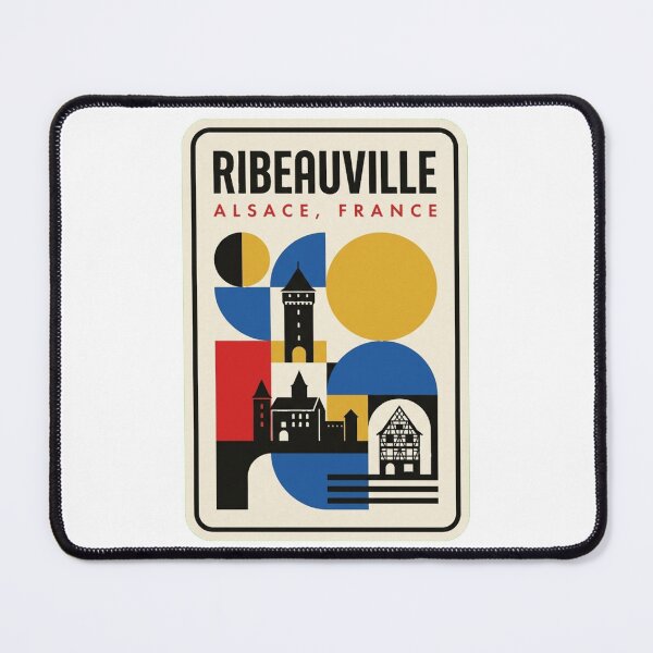 Item preview, Retro Ribeauville Bauhaus Geometric Skyline designed and sold by k3rstman1.
