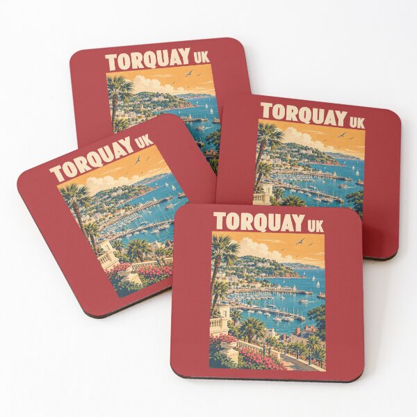 Item preview, Torquay Travel Poster Vintage Retro Art designed and sold by windmildesigner.