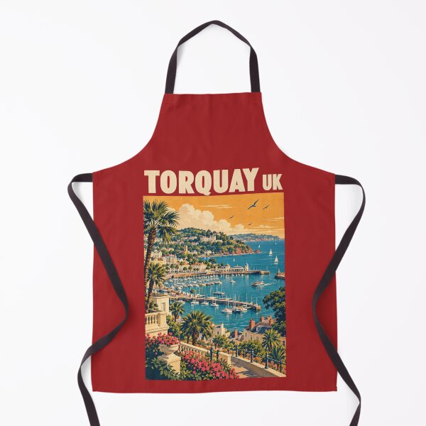 Item preview, Torquay Travel Poster Vintage Retro Art designed and sold by windmildesigner.