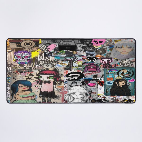 Item preview, Mall Goth Urban Streetwear Stickerbomb Collage designed and sold by Side By Side Studio.