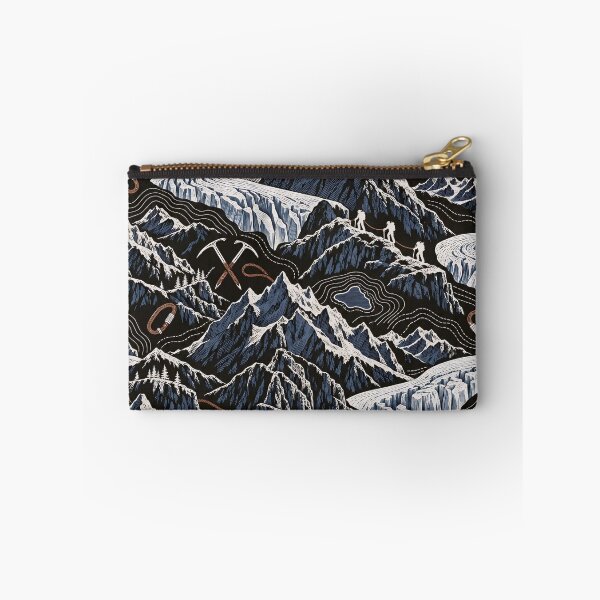 Item preview, Alpine Summit Repeat Peaks Glaciers and Ice Axes | Mountaineering Print designed and sold by StickyGuys.