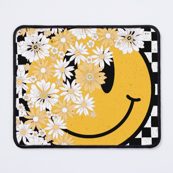 Item preview, Good Vibes Smiling Face: 90s Retro Grunge Floral Happy Face designed and sold by Aritxa.