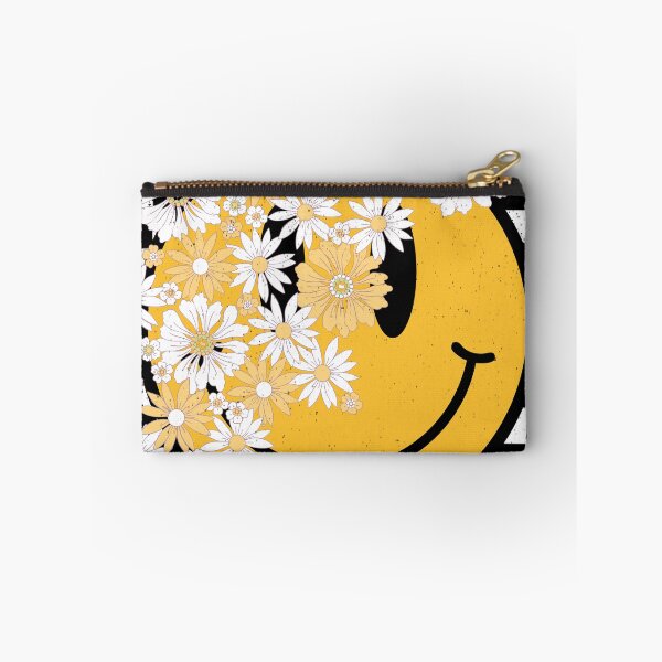 Item preview, Good Vibes Smiling Face: 90s Retro Grunge Floral Happy Face designed and sold by Aritxa.