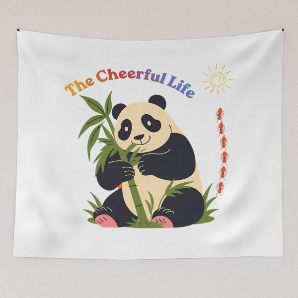 Item preview, Cute Panda Bear with Bamboo designed and sold by Kuevitaglowshop.