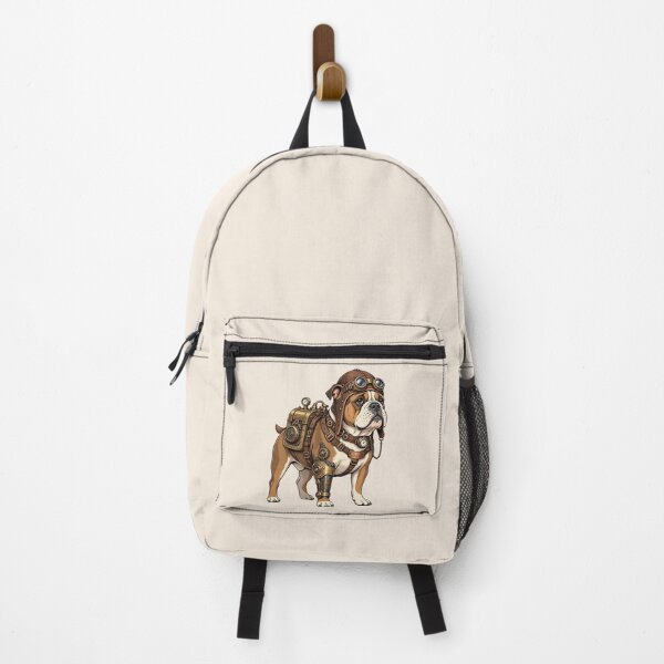 Item preview, Steampunk Dog – Mechanical Dog with Goggles and Gear Backpack designed and sold by SweetLilith.