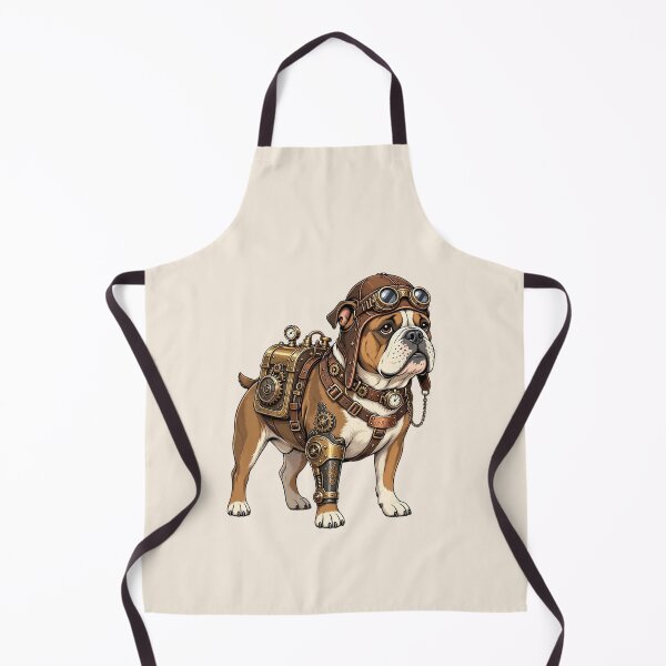 Item preview, Steampunk Dog – Mechanical Dog with Goggles and Gear Backpack designed and sold by SweetLilith.
