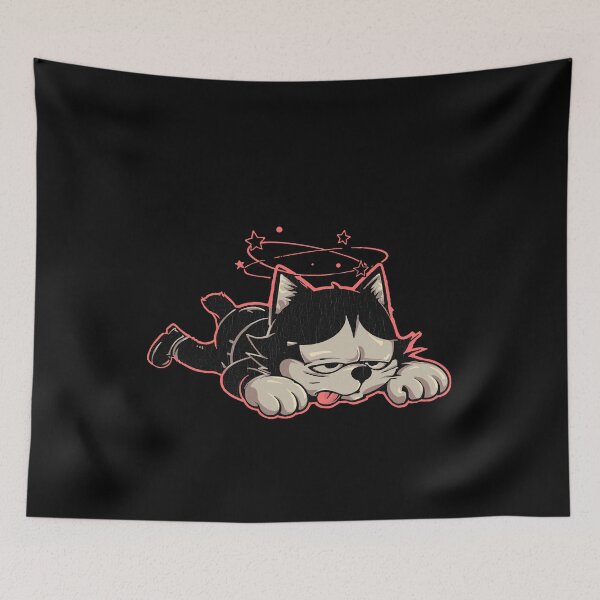 Item preview, Exhausted Splooting Cartoon Cat designed and sold by Anugrah januar.