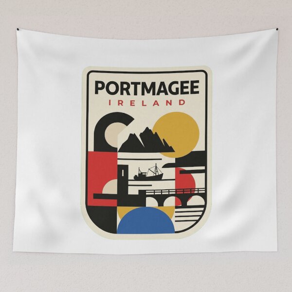 Item preview, Retro Portmagee Bauhaus Geometric Skyline designed and sold by k3rstman1.