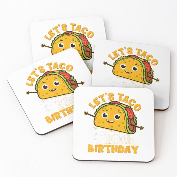 Item preview, Let's Taco Bout My 10th Birthday 10 Year Old Tacos Lover T-Shirt designed and sold by TinyHands-Art.