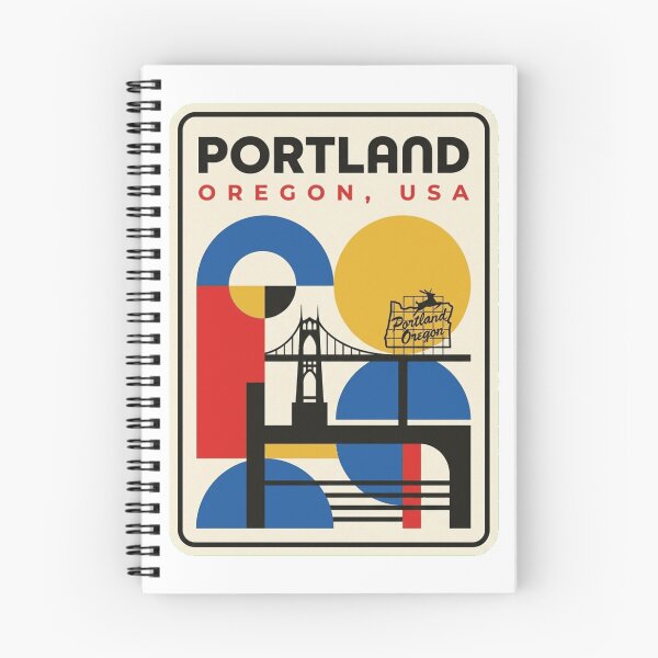 Item preview, Retro Portland Bauhaus Geometric Skyline designed and sold by k3rstman1.