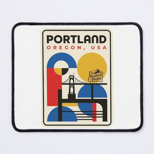 Item preview, Retro Portland Bauhaus Geometric Skyline designed and sold by k3rstman1.