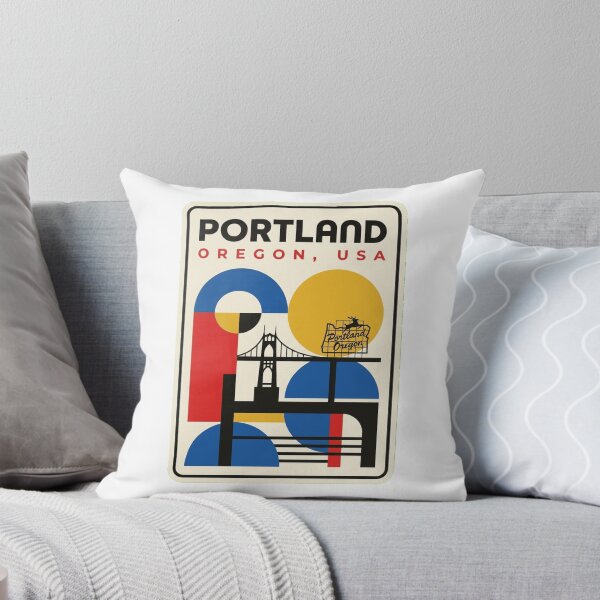 Item preview, Retro Portland Bauhaus Geometric Skyline designed and sold by k3rstman1.