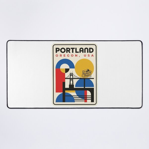 Item preview, Retro Portland Bauhaus Geometric Skyline designed and sold by k3rstman1.