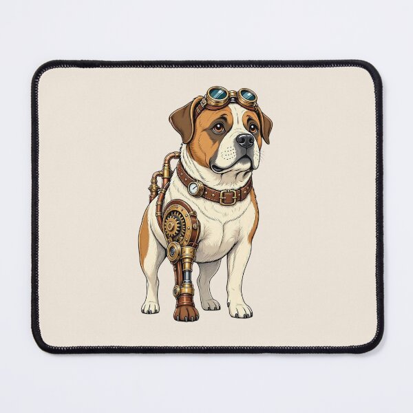 Item preview, Steampunk Dog – Mechanical Dog with Goggles designed and sold by SweetLilith.