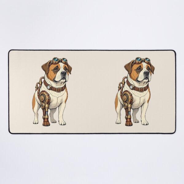 Item preview, Steampunk Dog – Mechanical Dog with Goggles designed and sold by SweetLilith.