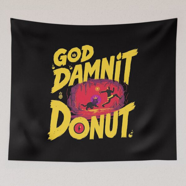 Item preview, God Damnit Donut Cave Lion Person  designed and sold by ShophiaCrafts.