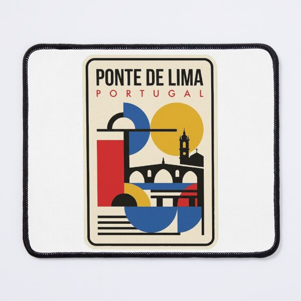 Item preview, Retro Ponte De Lima Bauhaus Geometric Skyline designed and sold by k3rstman1.
