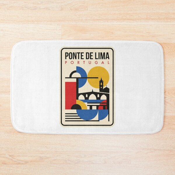 Item preview, Retro Ponte De Lima Bauhaus Geometric Skyline designed and sold by k3rstman1.