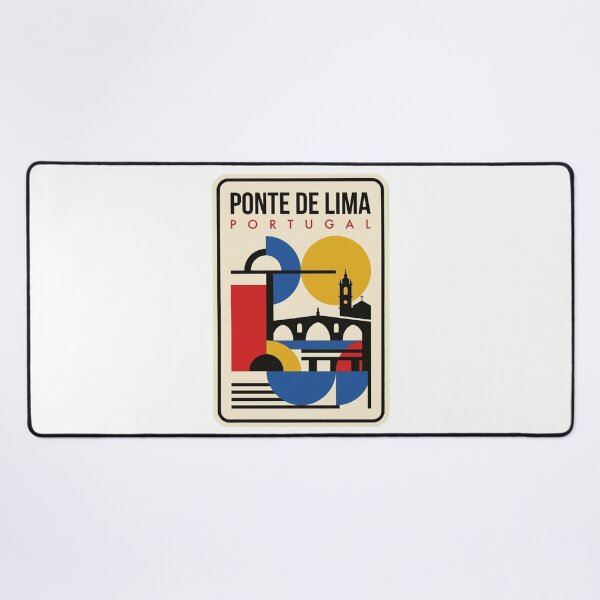 Item preview, Retro Ponte De Lima Bauhaus Geometric Skyline designed and sold by k3rstman1.