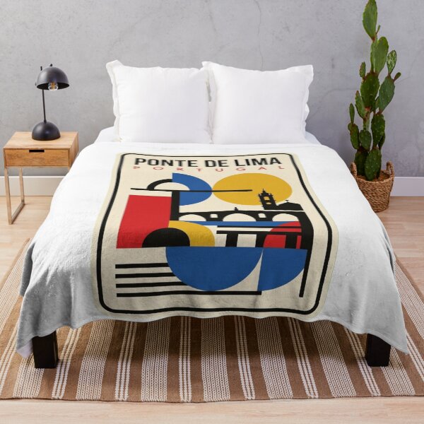 Item preview, Retro Ponte De Lima Bauhaus Geometric Skyline designed and sold by k3rstman1.