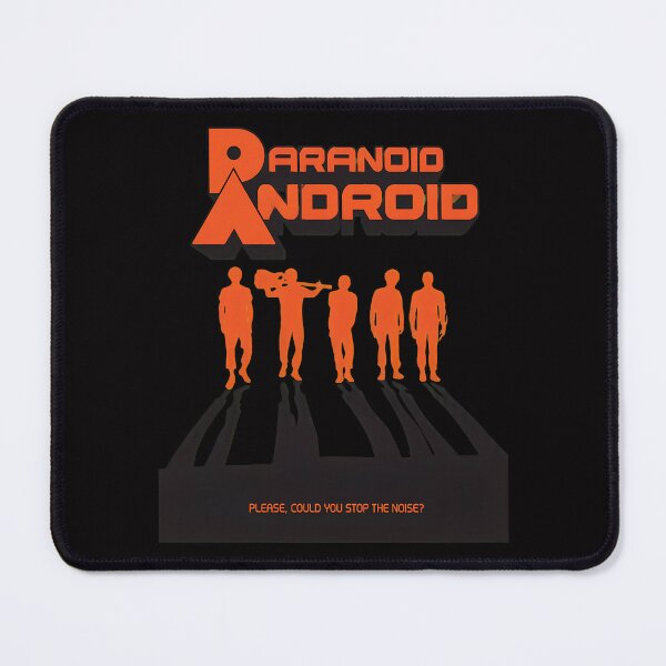Item preview, Paranoid Android Retro Silhouettes Quote Art designed and sold by ShophiaCrafts.