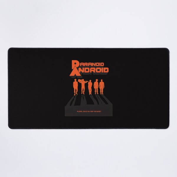 Item preview, Paranoid Android Retro Silhouettes Quote Art designed and sold by ShophiaCrafts.