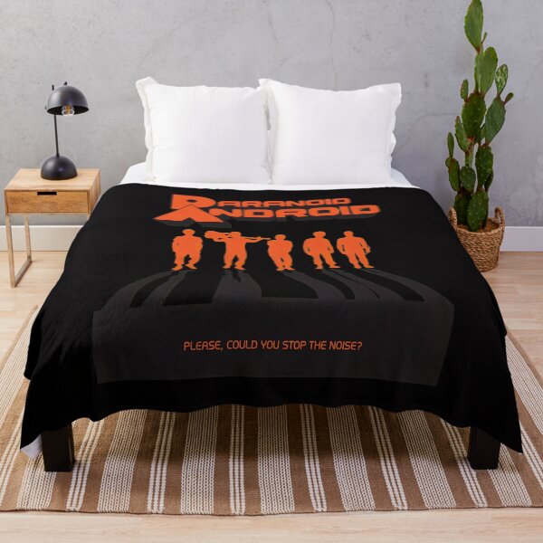 Item preview, Paranoid Android Retro Silhouettes Quote Art designed and sold by ShophiaCrafts.