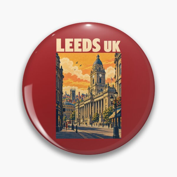 Artikelvorschau, Leeds Reiseplakat Vintage Retro Kunst entworfen und verkauft von windmildesigner.